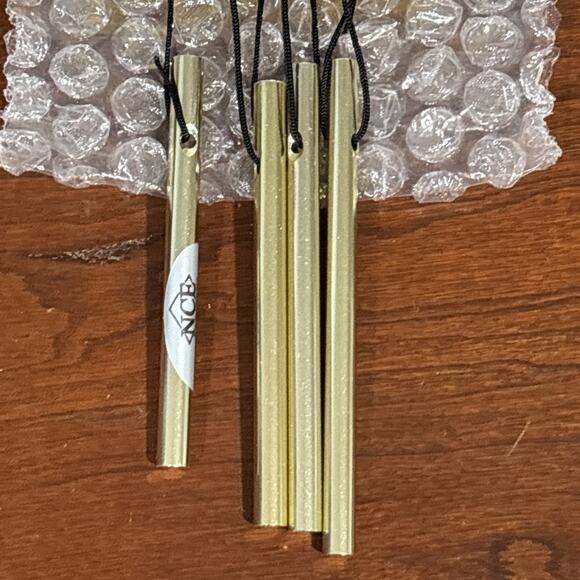 Vintage Peanuts Snoopy Woodstock Christmas Santa Mini Wind Chime In Box NCE 1996 - Picture 3 of 12